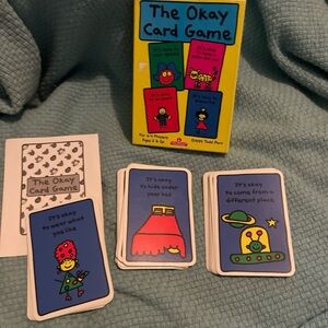 The Okay Card Game - Blue and Yellow 1999 Todd Parr International Playthings
